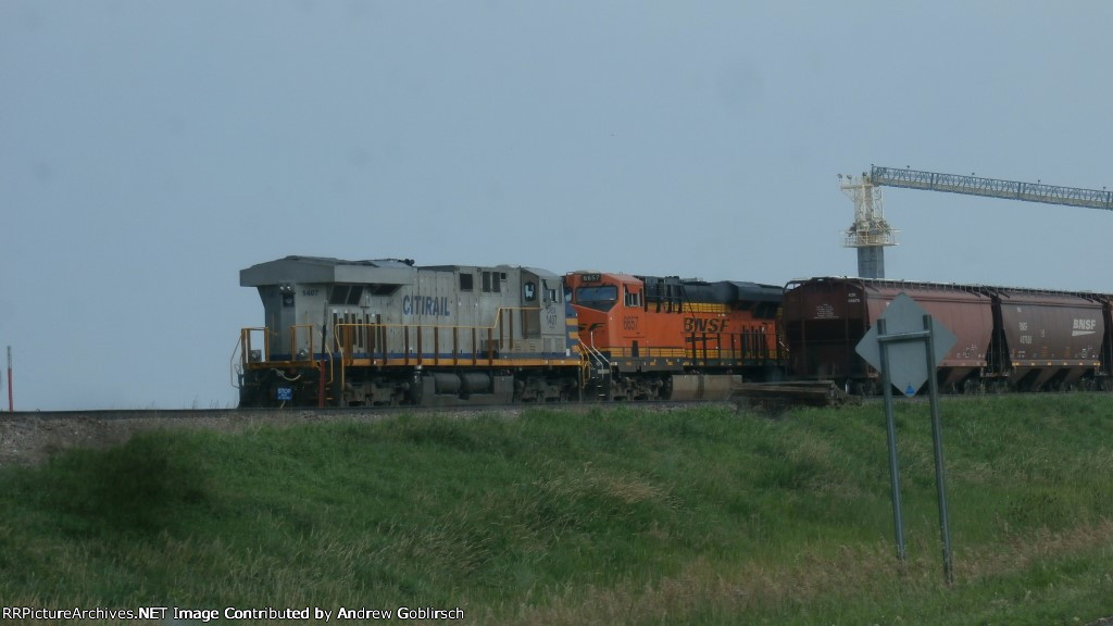 CREX 1407, BNSF 6657, 487626 & AOK 66676